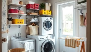 Space-saving laundry room organization hacks